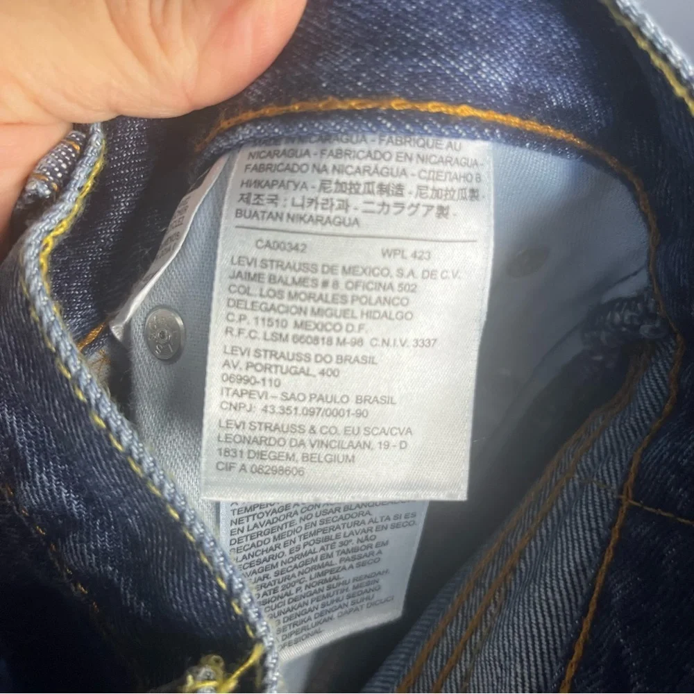Levi's 505 Men's Denim Jeans‎ 42x30 Blue Straight Leg Dark Wash 100% Cotton